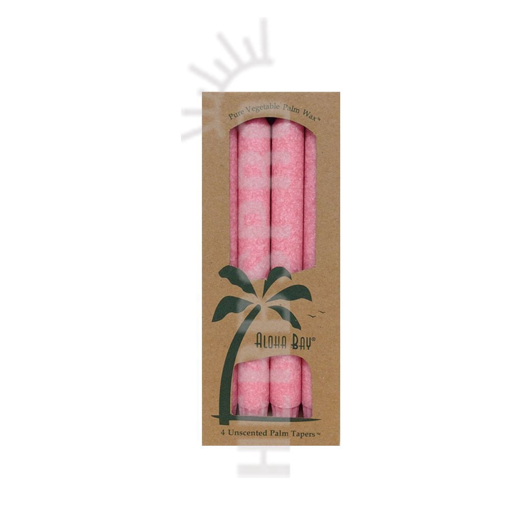 ALOHA BAY TAPER CANDLE,9IN,VIOLET