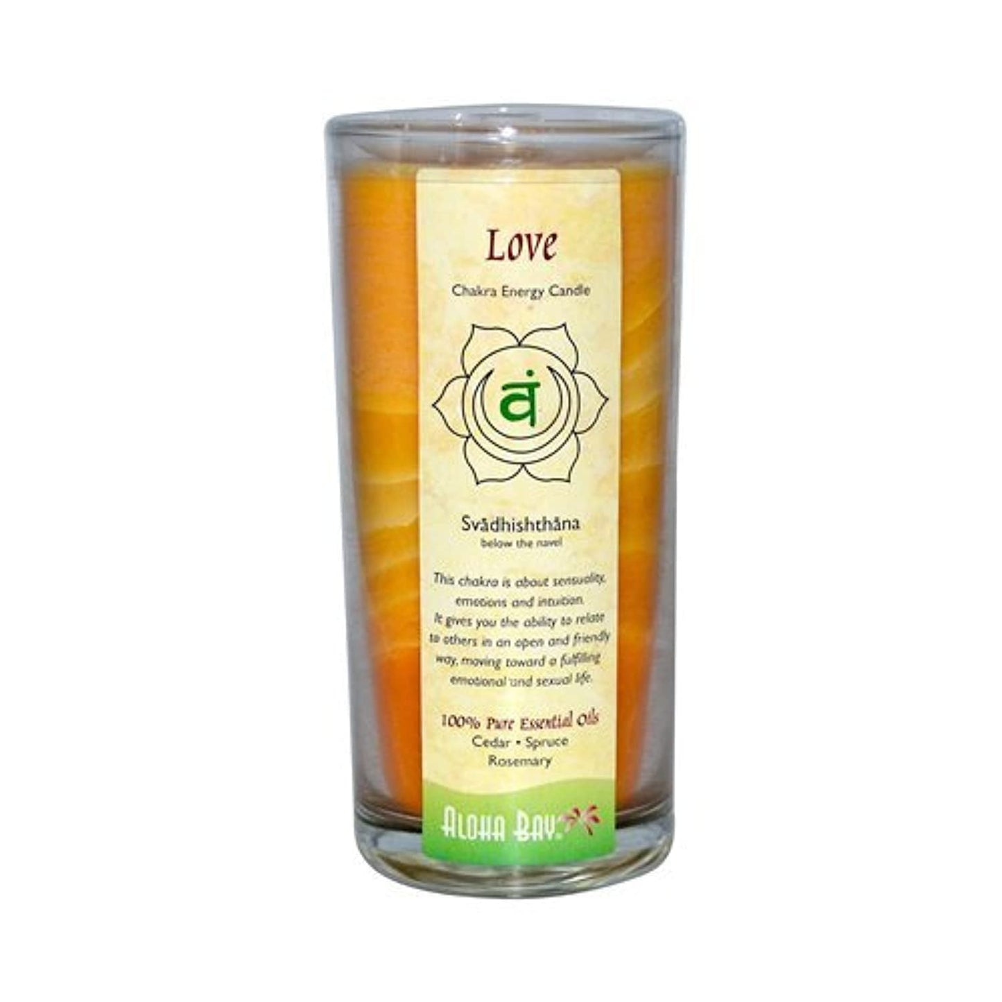 ALOHA BAY CHAKRA JAR CNDL,GREEN