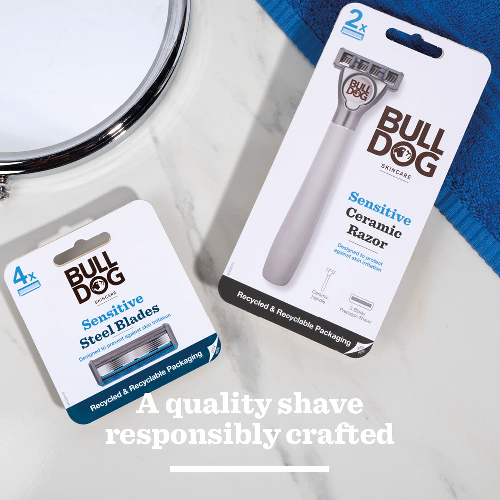 BULLDOG NATURAL SKINCARE RAZOR,REFILL SENSITIVE