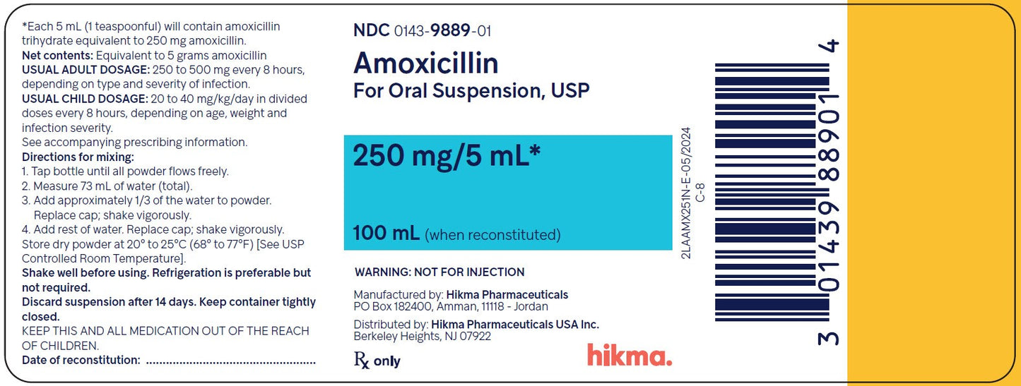 AMOXICILLIN PT 250MG/5ML 150ML DF