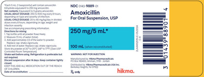 AMOXICILLIN PT 250MG/5ML 150ML DF