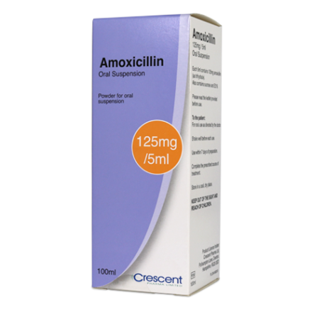 AMOXICILLIN PT 125MG/5ML 100ML