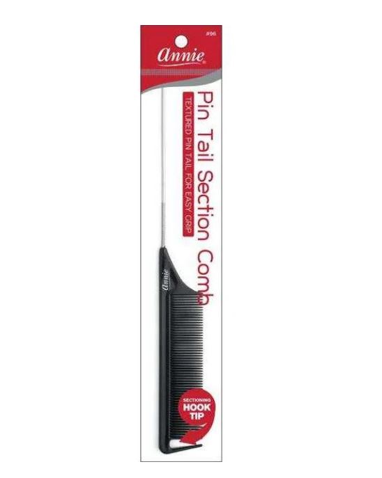 ANNIE CARB PINTAIL COMB BLK #98