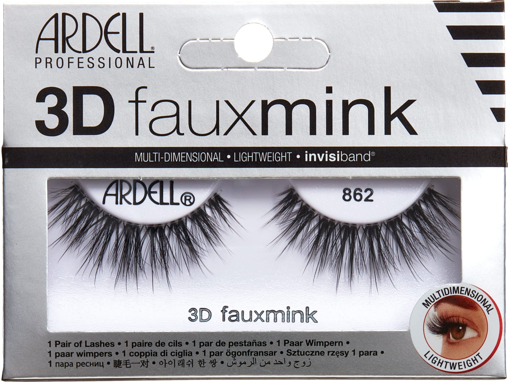 Ardell 3D Faux Mink Lashes - 862 Black