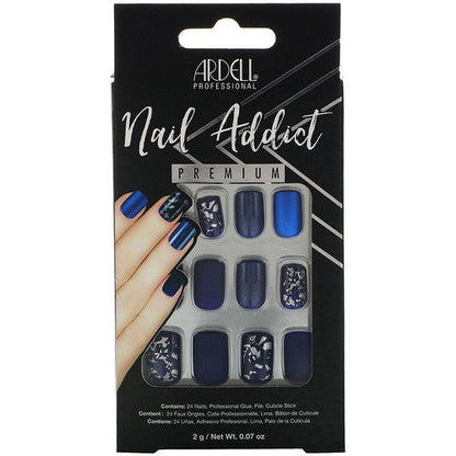 Ardell Nail Addict Premium Artificial Nail Set - Matte Blue