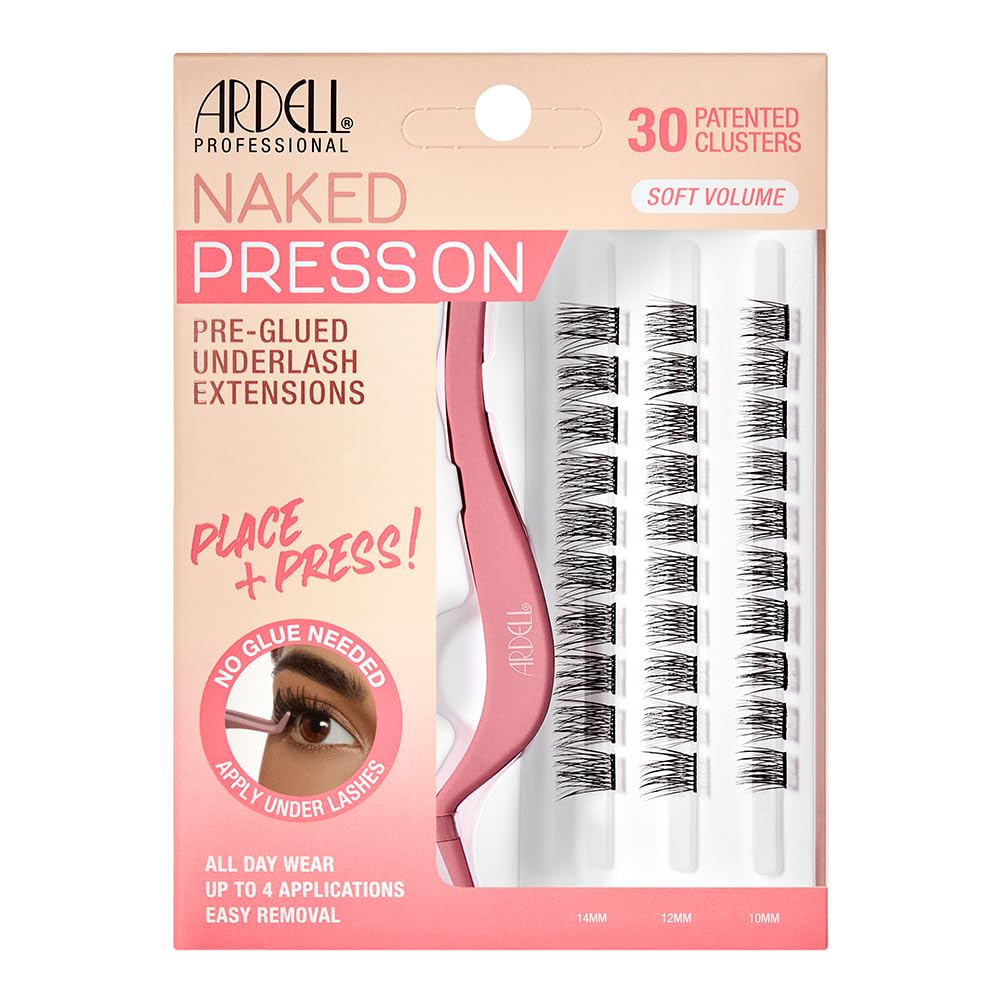 Ardell Press On Underlash Extensions - Naked Soft Volume, 12 count