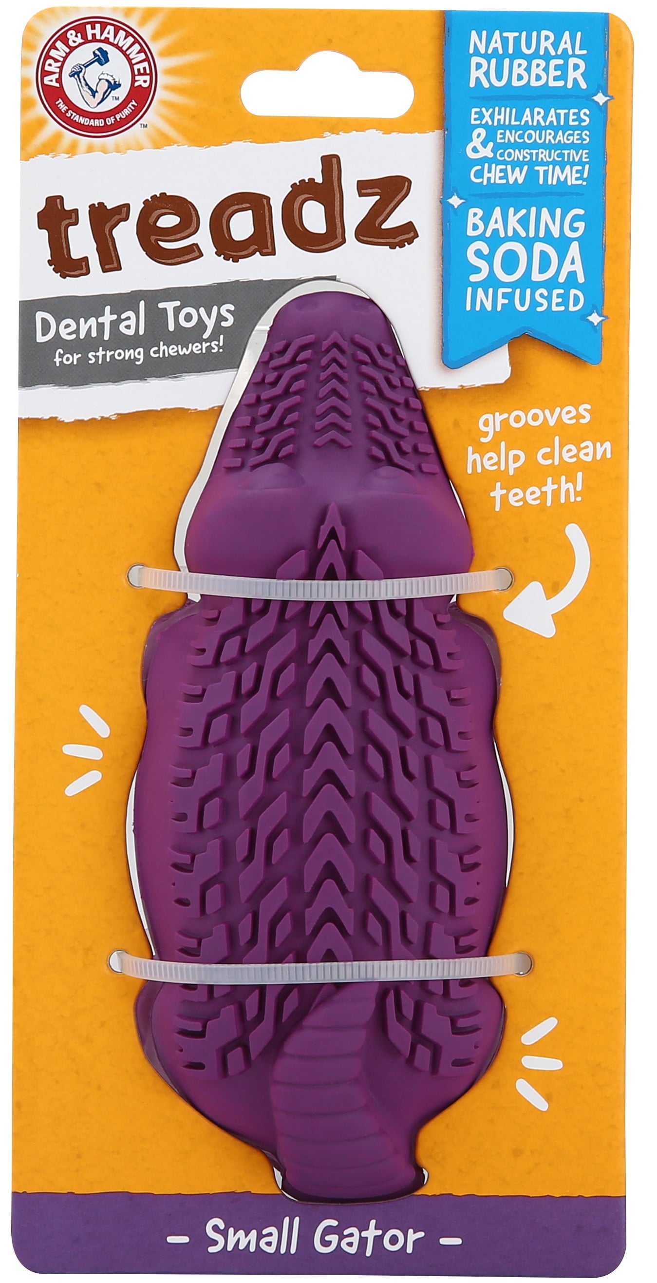 ARM&HAMMER DOG TREADZ GATOR DENTAL TOY