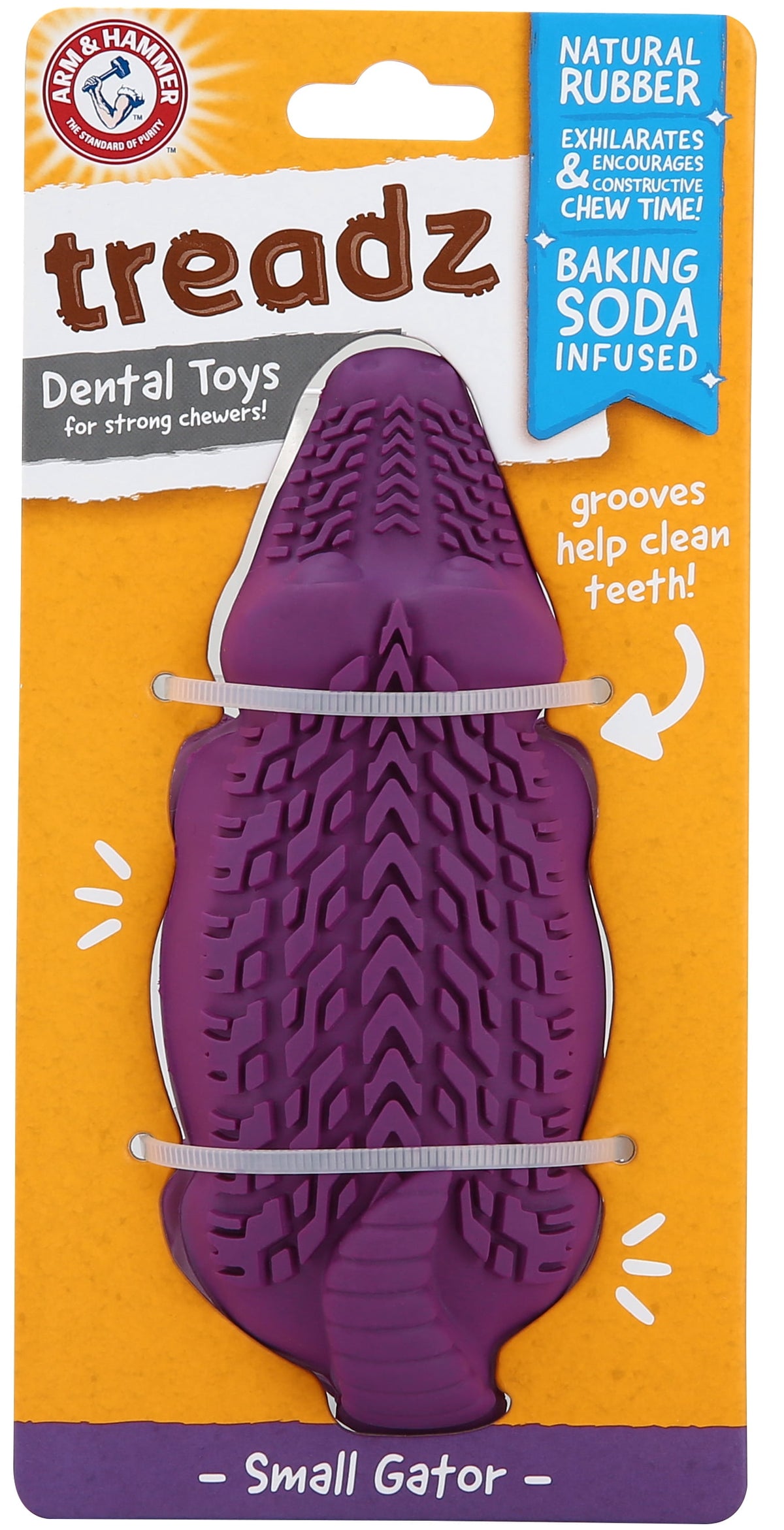 ARM&HAMMER DOG TREADZ GATOR DENTAL TOY