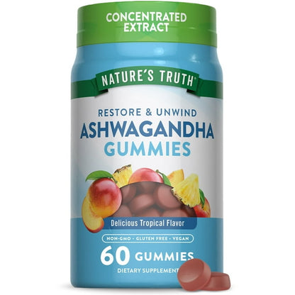 ASHWAGANDHA GUMMIES 60CT NAT TRU