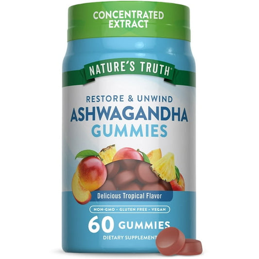 ASHWAGANDHA GUMMIES 60CT NAT TRU