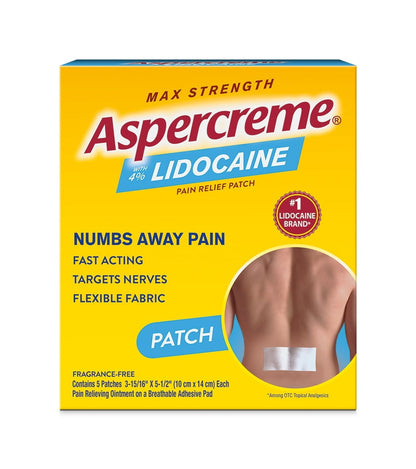 ASPERCREME LIDOCAINE PATCH 5CT