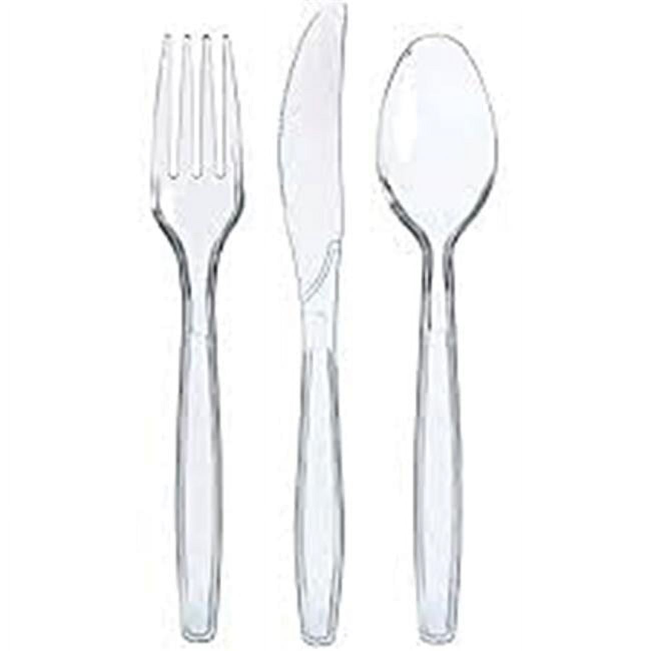 SENSATIONS Assorted Plastic Cutlery - Clear, 24 count