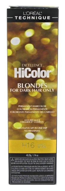 Loreal Excel Hicolor H16 Tube Honey Blonde 1.74oz