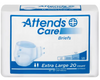 ATTENDS CARE BRIEF X-LARGE 3X20 CT