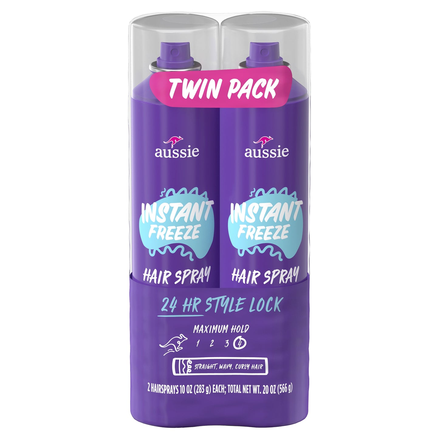 AUSSIE FREEZE SPRAY CURLY   10Z