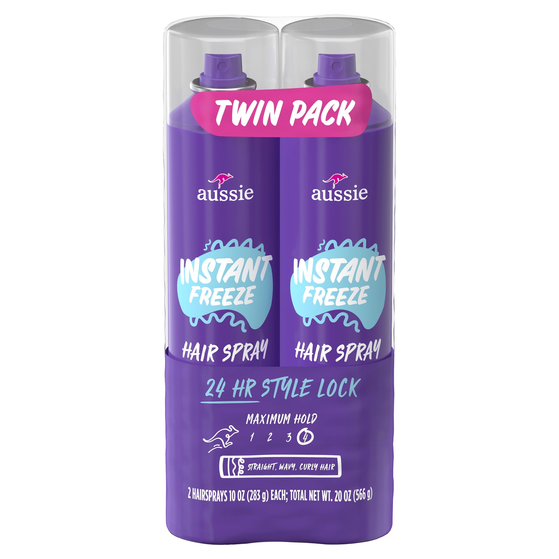 AUSSIE FREEZE SPRAY CURLY   10Z
