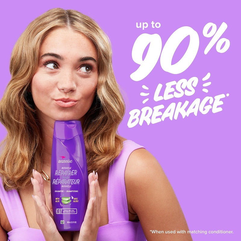 Aussie Shampoo Miracle Repairer With Aloe 26.2oz Pump