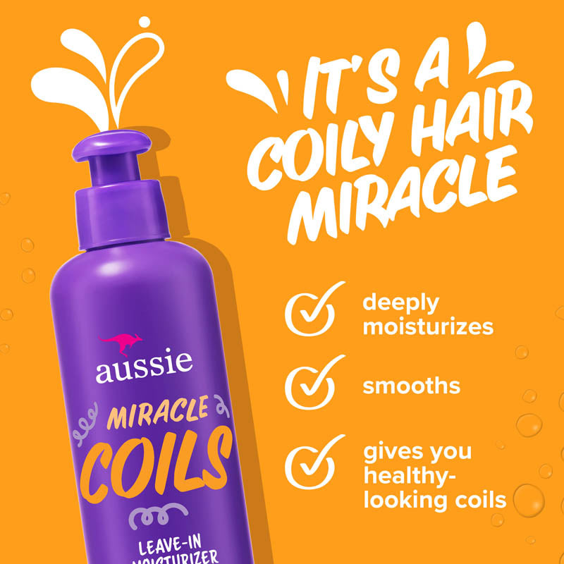 Aussie Miracle Coils Leave-In Moisturizer 8.5oz