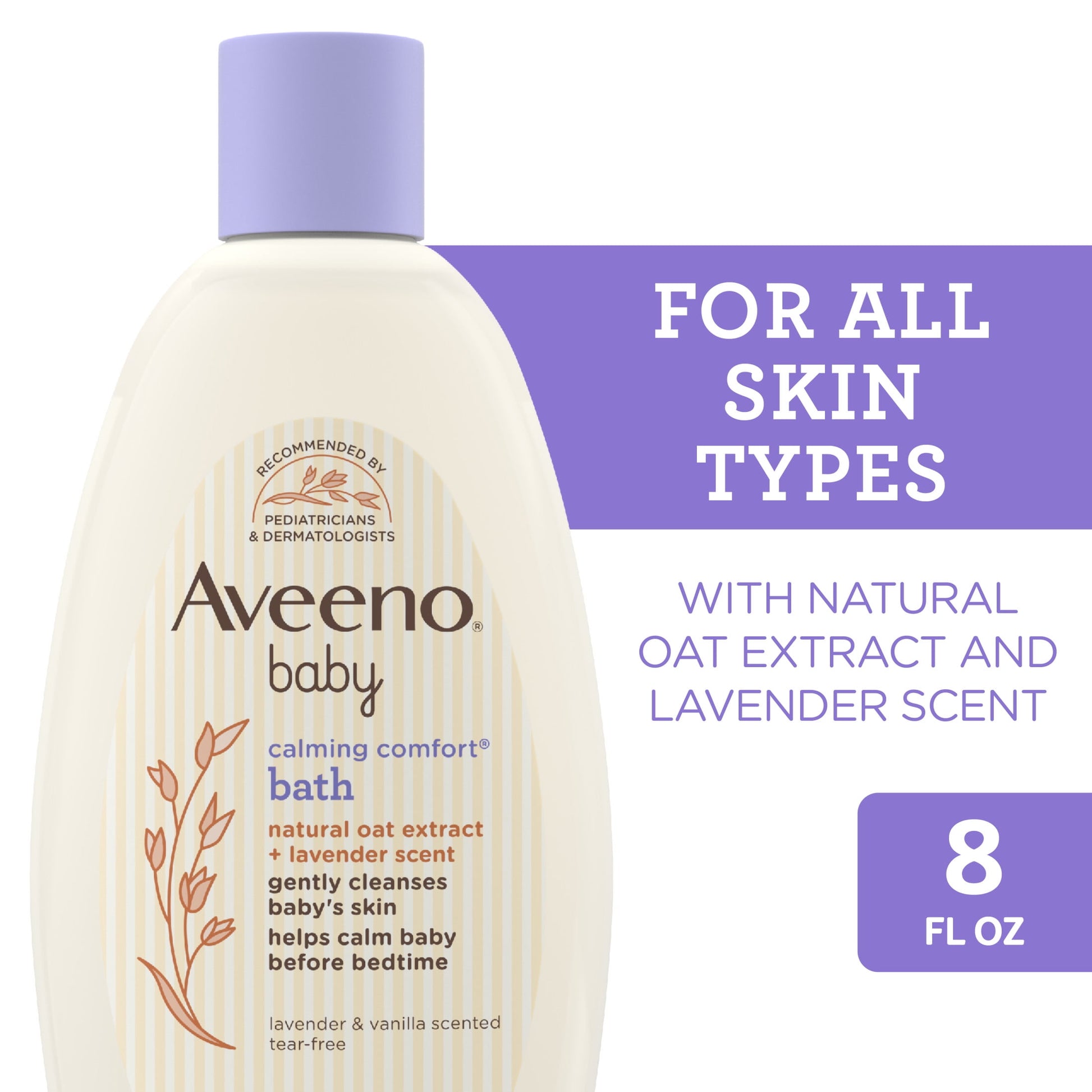 AVEENO BABY C/C LQ 8OZ BATH