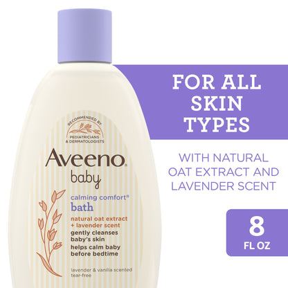 AVEENO BABY C/C LQ 8OZ BATH