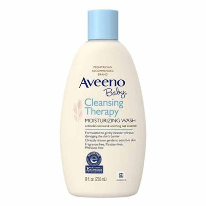 Aveeno Baby Moisturizing Wash Cleansing Therapy 8oz