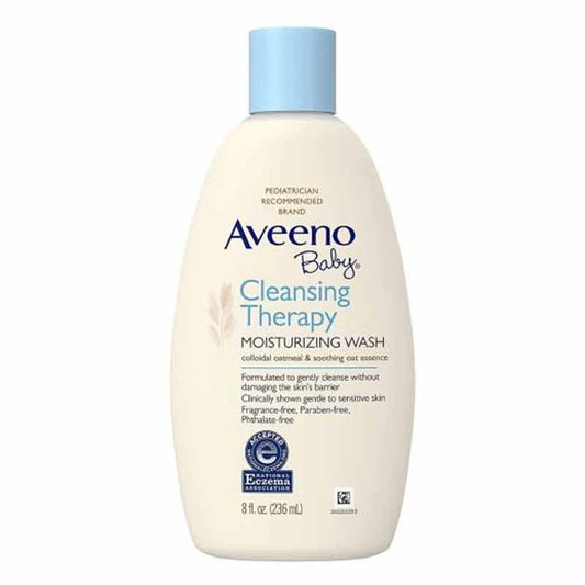 Aveeno Baby Moisturizing Wash Cleansing Therapy 8oz