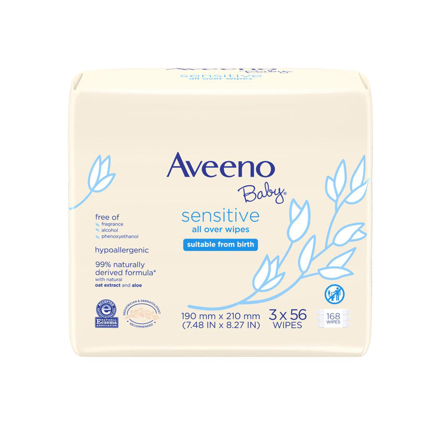 Aveeno Baby Wipes 25 Count Sensitive (4in)