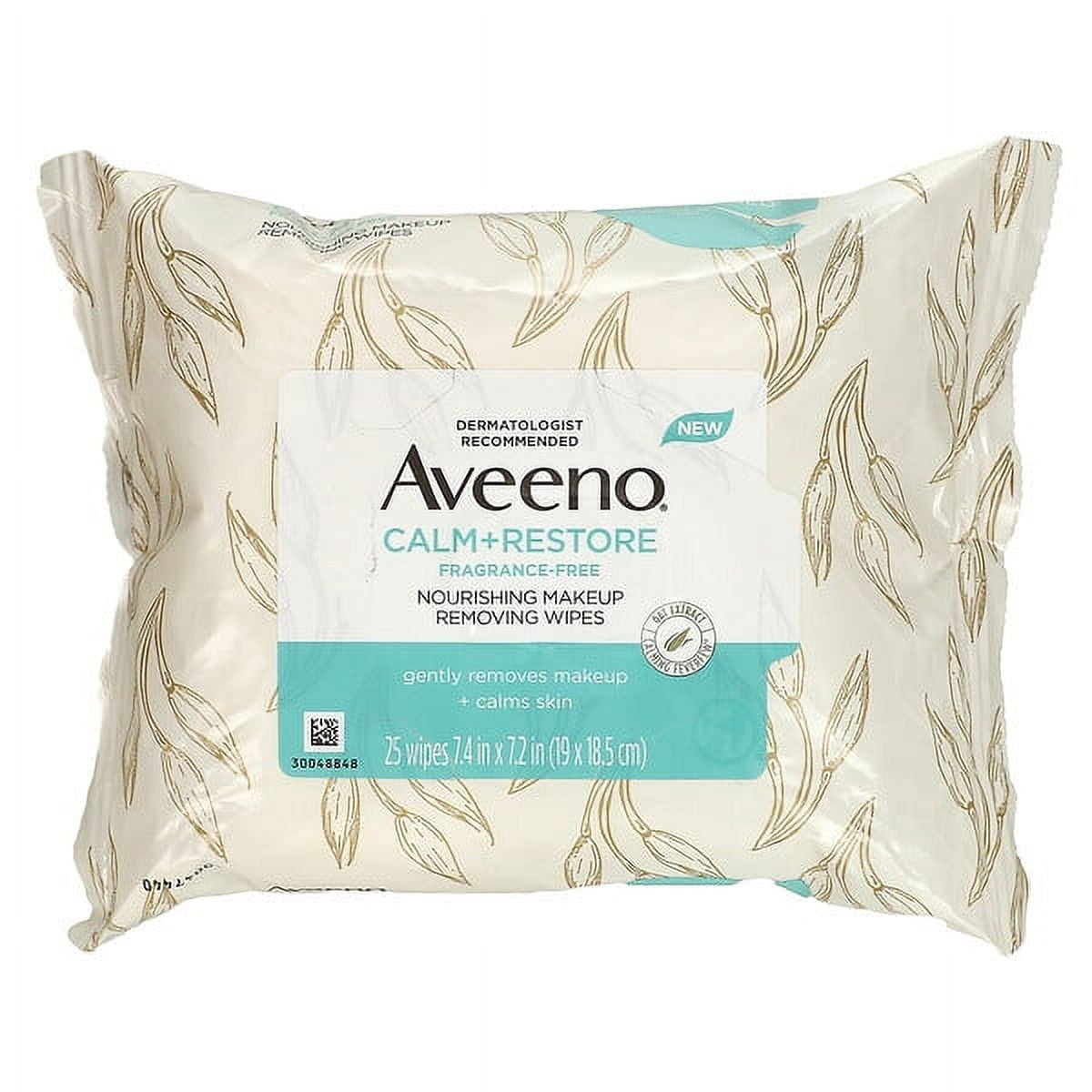 AVEENO CALM RESTORE M/U REM WIPES 25CT
