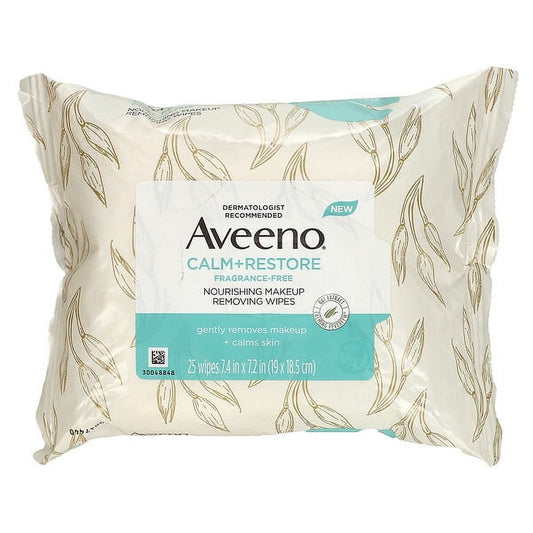 AVEENO CALM RESTORE M/U REM WIPES 25CT