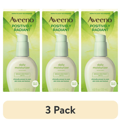 AVEENO POSITIVELY RADIANT SPF 15 LOT 4OZ