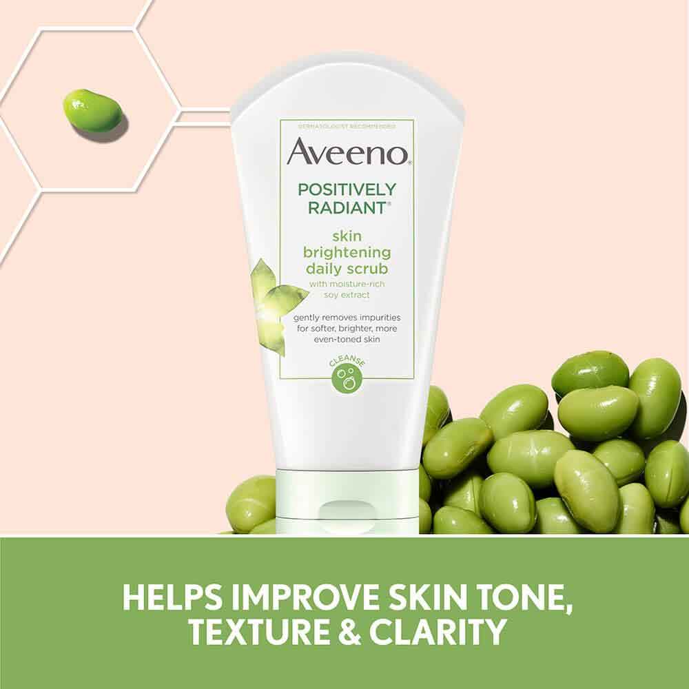 Aveeno Positively Radiant Brightening Scrub 2oz (12in)