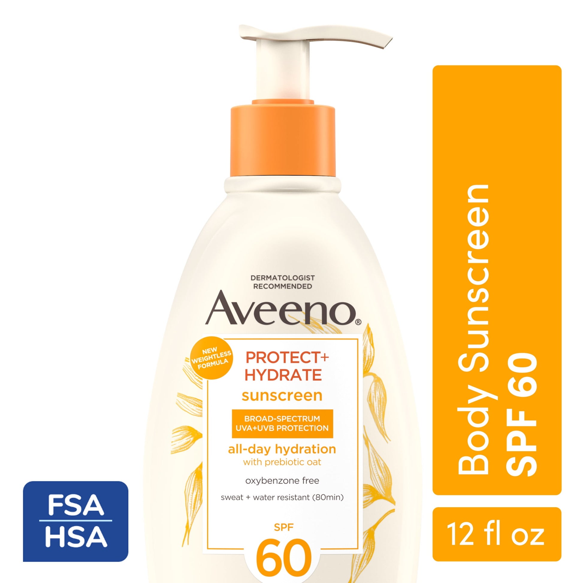 AVEENO P+H SUNSCREEN SPF60 BDY LOT 3OZ