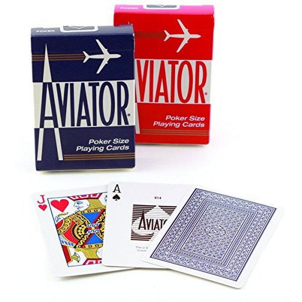 AVIATOR Playing Cards - Poker Size, Assorted Colors