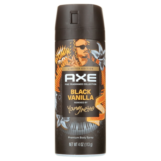 AXE BODY SPRAY BLACK VANILLA AER 4OZ