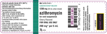 AZITHROMYCIN PT 200MG/5ML 30ML
