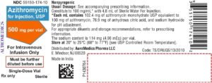 AZITHROMYCIN PR 500MG 10
