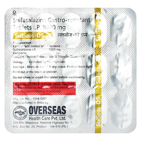 AZULFIDINE ENTAB TB 500MG300DR EC