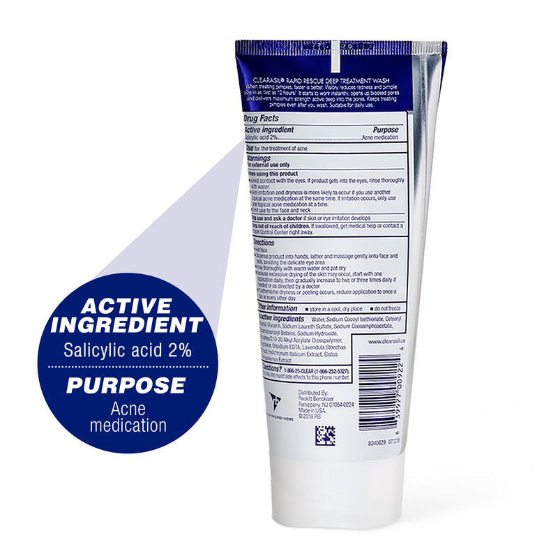 CLEARASIL RPD RESUE DP TRTMNT WSH 6.7OZ