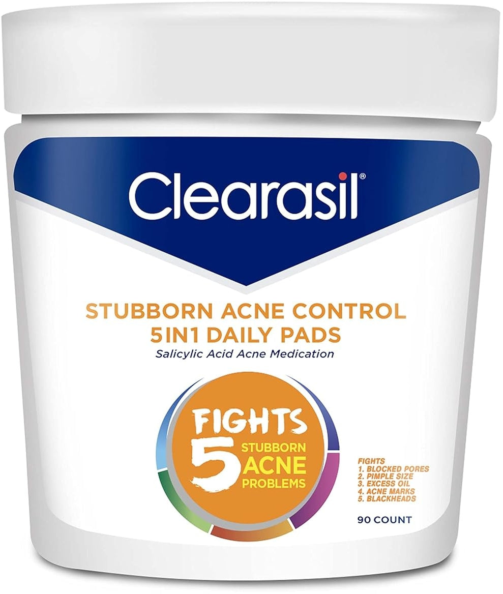 Clearasil Ultra 5 In 1 Pads 90 Count Jar