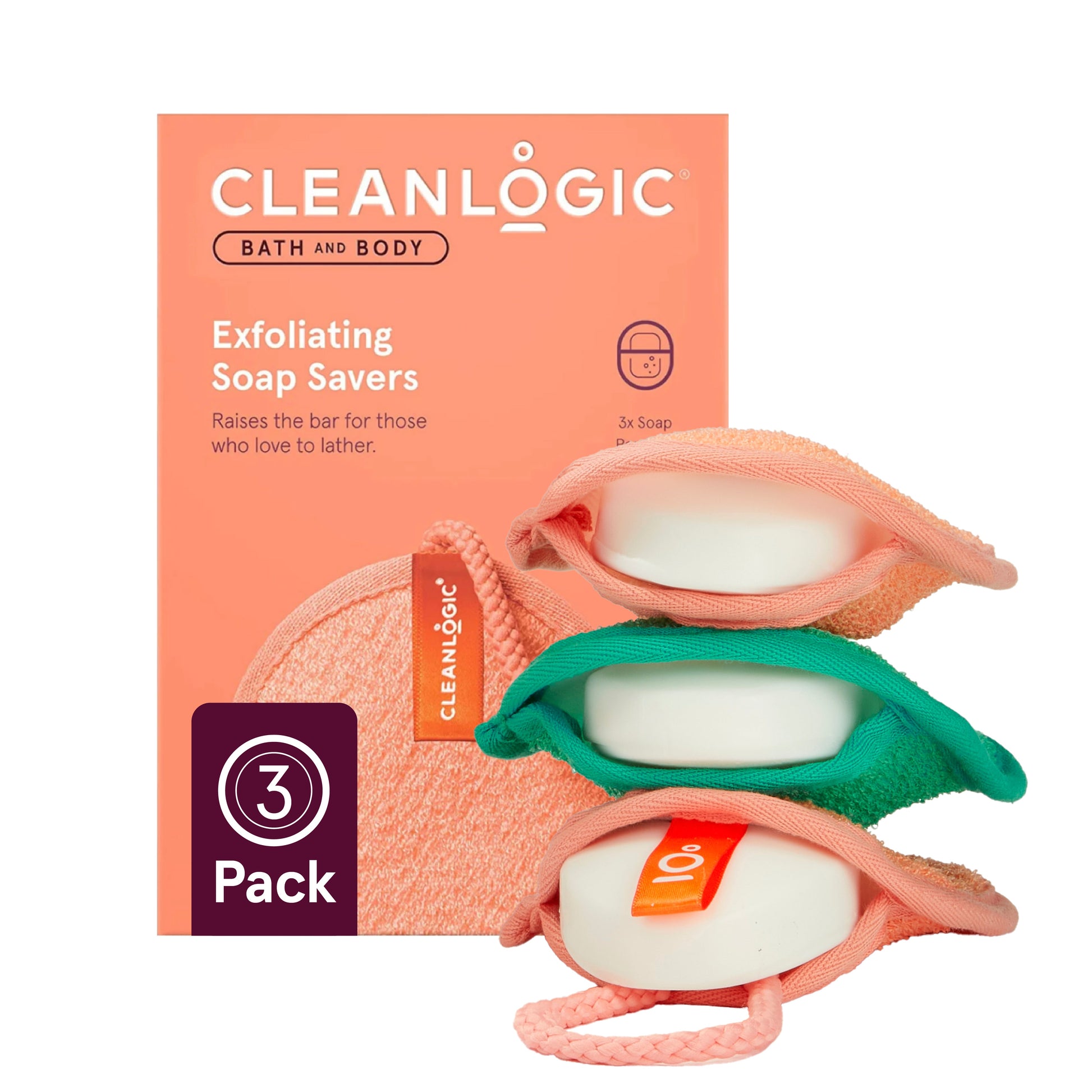 CLEANLOGIC SOAP SAVER,EXFOLIATING