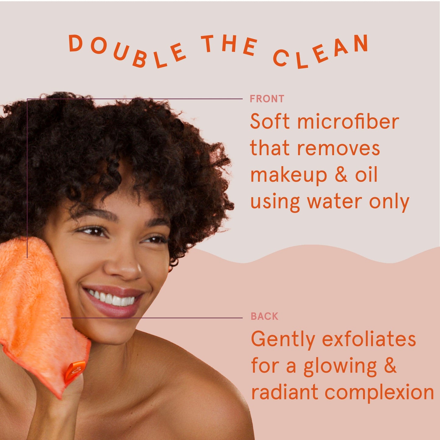 Clean Logic Bath & Body Dual Texture Face Cloth