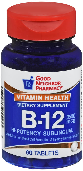 GNP B-12 QUICK DISSOLVE 5000 MCG TAB 60