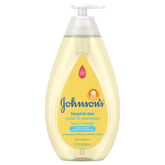 Johnsons Baby Head To Toe Wash And Shampoo 3.4oz (12in)