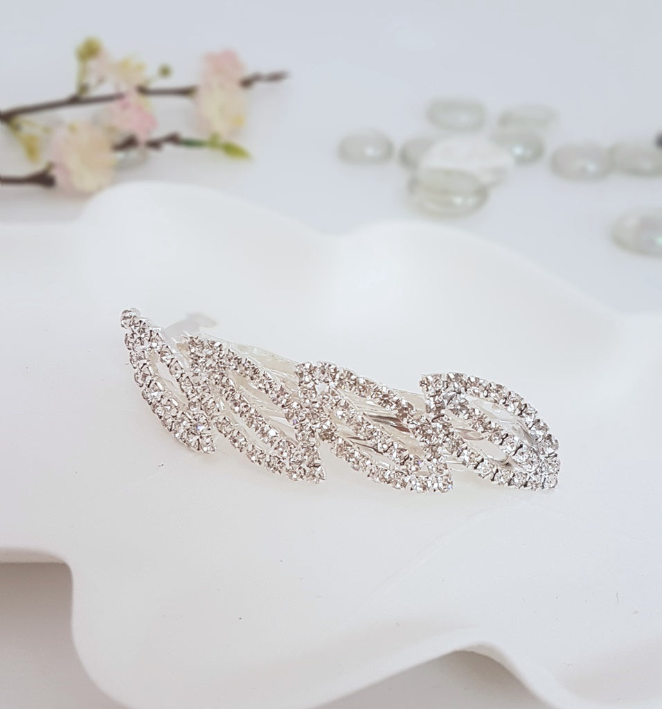 BARRETTE RHINESTONE OPEN CENT