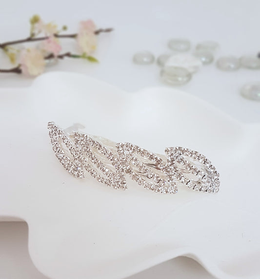 BARRETTE RHINESTONE OPEN CENT