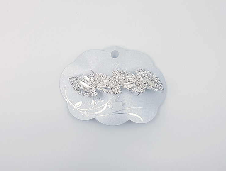 BARRETTE RHINESTONE OPEN CENT