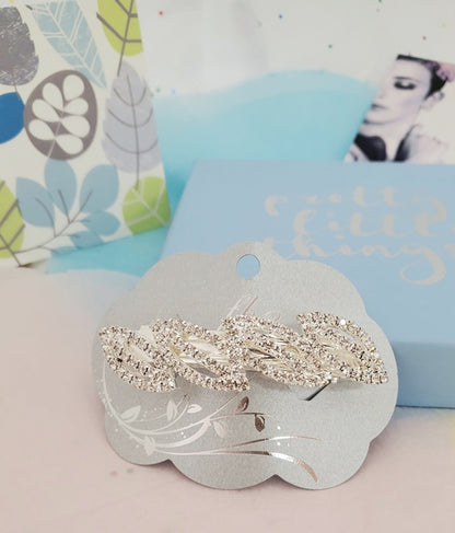 BARRETTE RHINESTONE OPEN CENT
