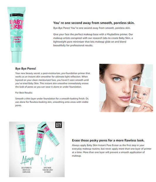 MAYBELLINE New York Baby Skin Instant Pore Eraser, 0.67 oz
