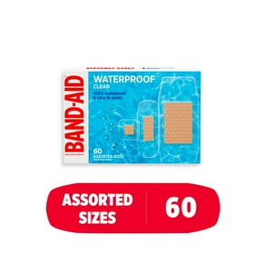 BANDAID WATERPROOF AP 60 ASSORTED