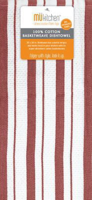 MÜkitchen Basket Weave Towel - 20 x 30", Brick